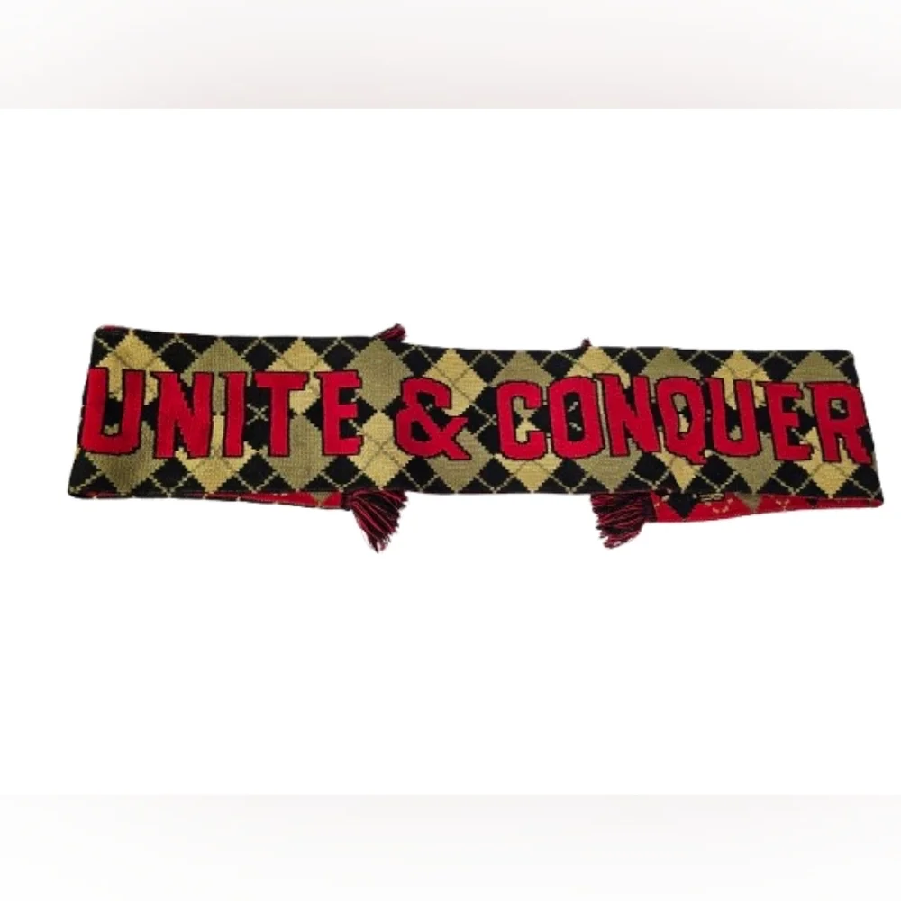 Ruffneck Atlanta United Argyle Scarf - Red, Black, Gold